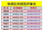 執業註冊經筋評審員